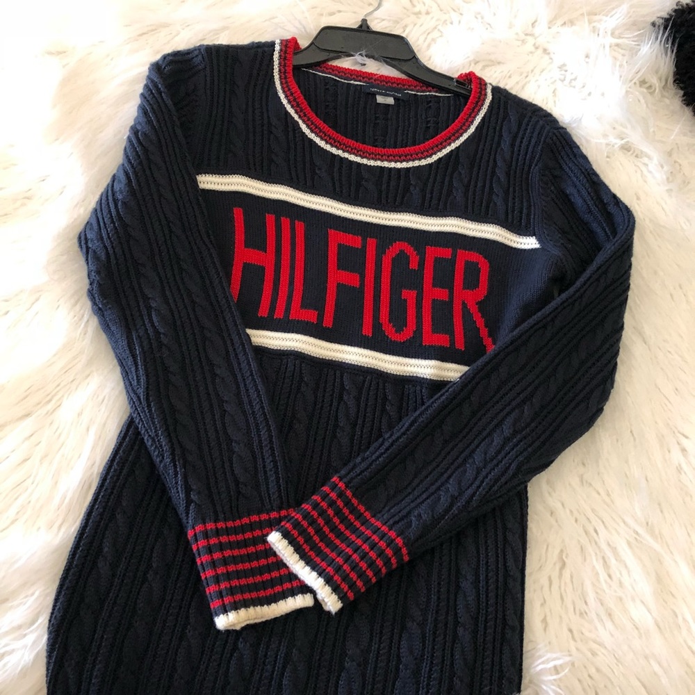 Navy Tommy Hilfiger Sweater Dress